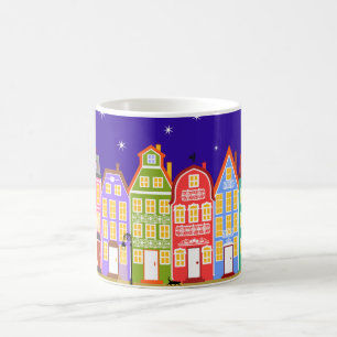 Night City Walking Cat Mugg
