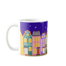 Night City Walking Cat Mugg