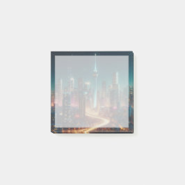 Night Cityscape Post-It Notes Block