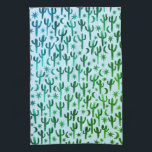 Night Desert Saguaro Cacti Mönster Watercolor Kökshandduk<br><div class="desc">Dekorera köket med den här grönten och blåa vattenfärgshandduken. Gör en underbar husuppvärmning eller en bröllop-gåva! Du kan anpassa den och även lägga till text. Kolla min butik för mycket mer färg och mönster!</div>