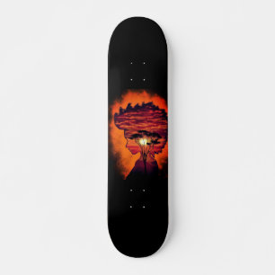 Night Desire - Fantasy - Orange Black Mini Skateboard Bräda 18,5 Cm