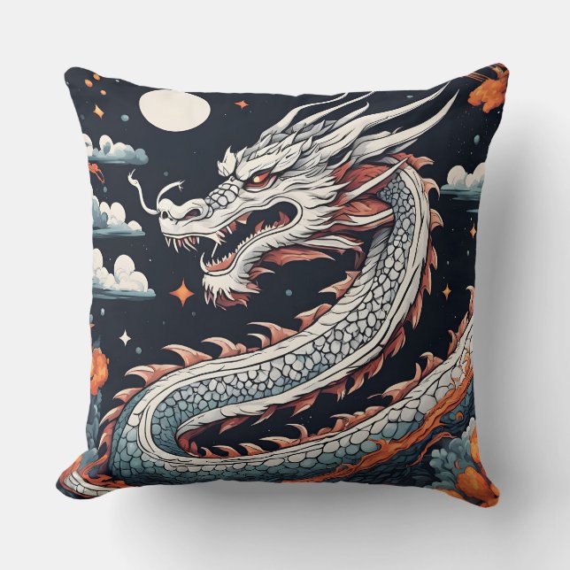 night dragon pillow  kudde (Framsida)