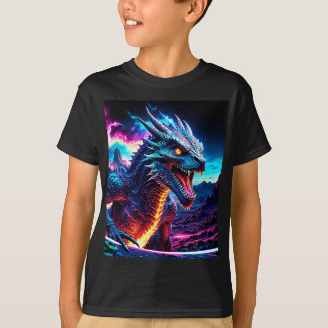 Night Dragon T Shirt (Framsida)