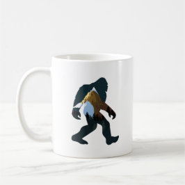 Night Forest Bigfoot Kaffemugg