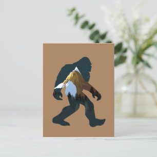 Night Forest Bigfoot Vykort