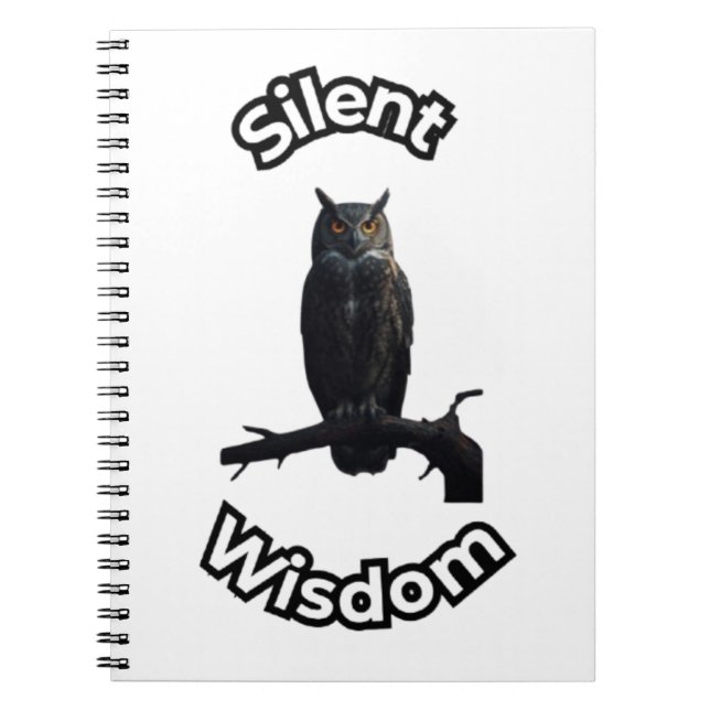  **Night Forest Owl – Realistic Nocturnal Owl Illu Anteckningsbok (Framsidan)