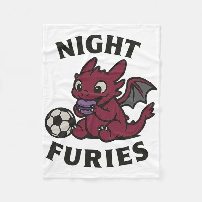 Night Furies Soccer  Fleecefilt (Framsidan)