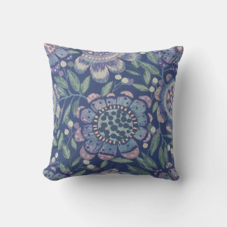 Night Garden Bold Blommigt Kudde