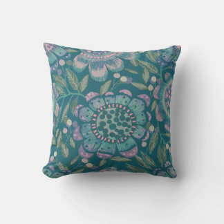 Night Garden Bold Blooms Kudde