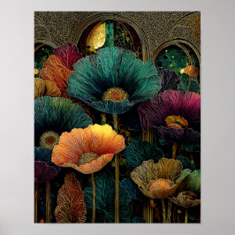 Night Garden på Venus #10 = 4x5 Digital nedladdnin Poster