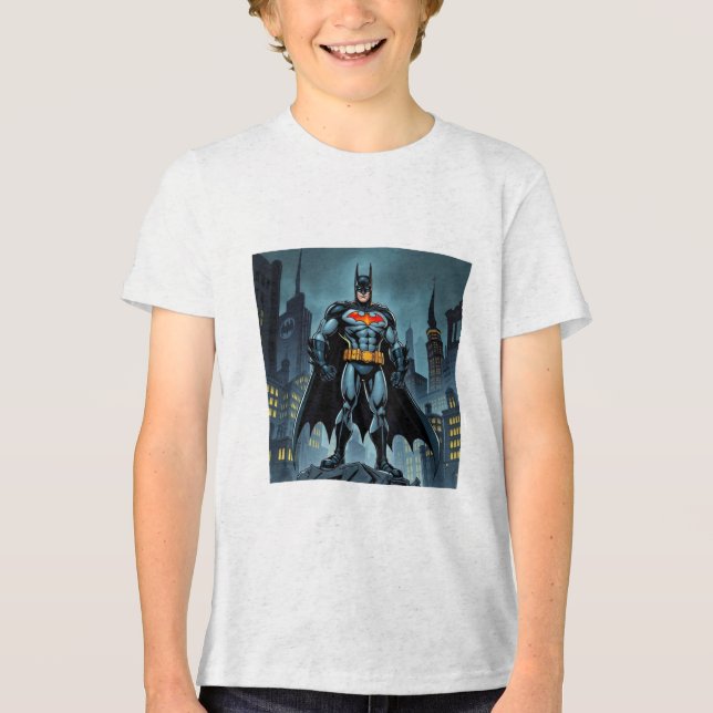 Night Guardian Kids’ T-Shirt - Tecknad Hero Insp (Framsida)