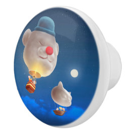 Night Himlar Balloon Äventyr Knopp