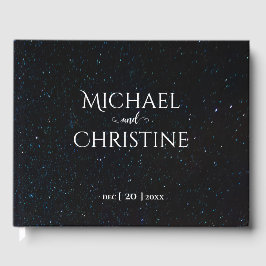 Night himlar bröllop under stjärnorna gästböcker