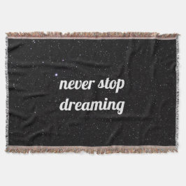 Night Himlar med Stars Quote Sherpa Blanket Filt
