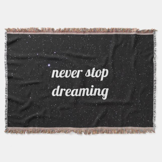 Night Himlar med Stars Quote Sherpa Blanket Filt (Framsidan)