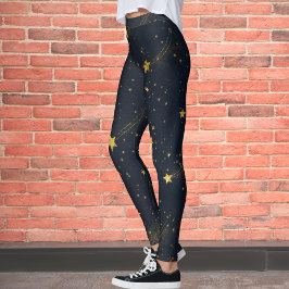 Night Himlar Mönster Leggings