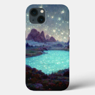 Night Himlar Stars Fantasy liggande