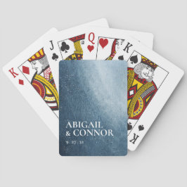 Night Himlar Stars Navy Blue White Casinokort