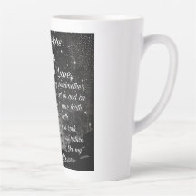 Night Himlar Stars Poetry Latte Large Mugg