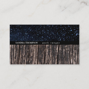 Night Himlar / Wood Visitkort