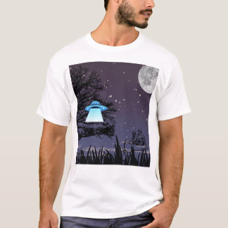 Night Himmel Boat Ride med Spaceshift Landing T-Sh T Shirt