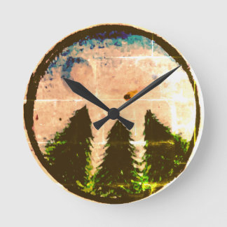 "Night Himmel" Hand plockade Round Clock Rund Klocka