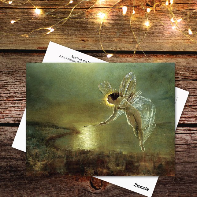 Night John Atkinson Grimshaw Vykort (Skapare uppladdad)