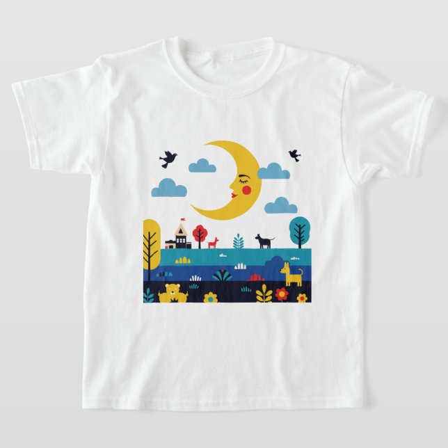 Night landscape t shirt (Laydown)