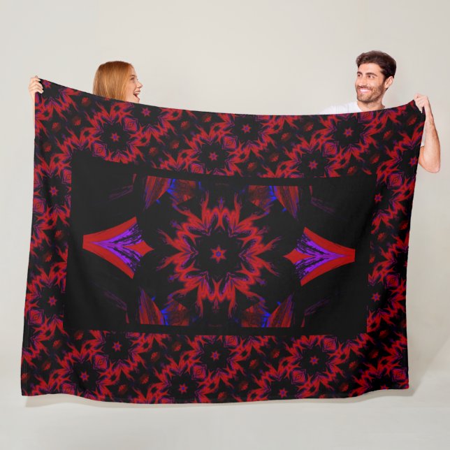 Night Lotus Fleece Blanket (På plats)