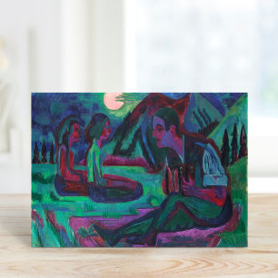 Night Måne Ernst Ludwig Kirchner Kort