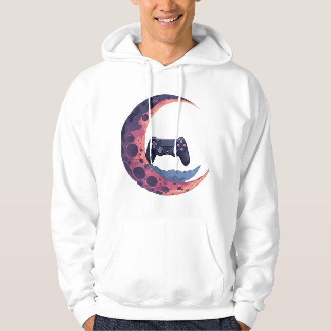 Night Mode Gamer Symbol Hoodie (Framsida)