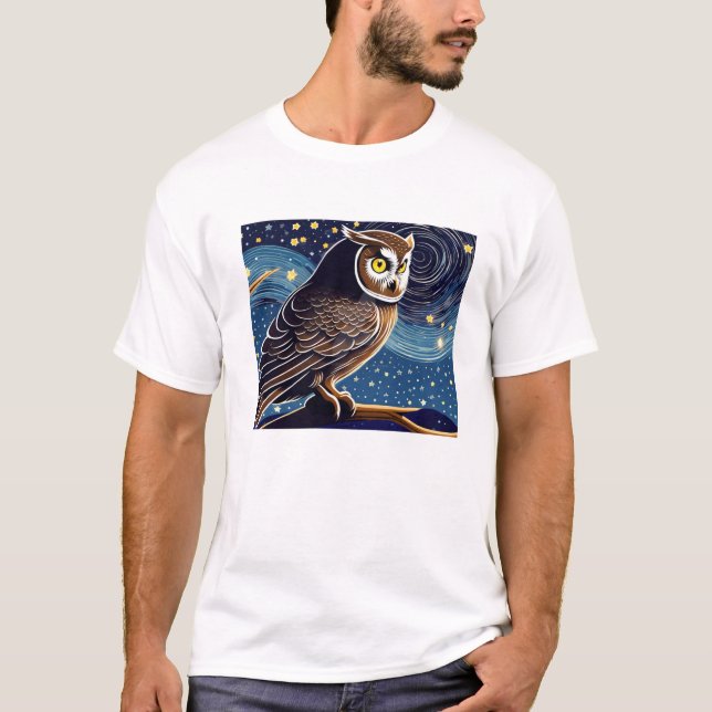 Night Owl T Shirt (Framsida)