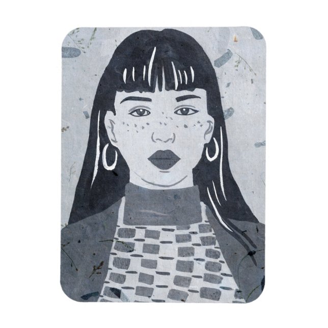 Night Porträtt Magnet (Vertikal)