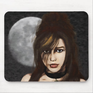Night Porträtt Mousepad Musmatta