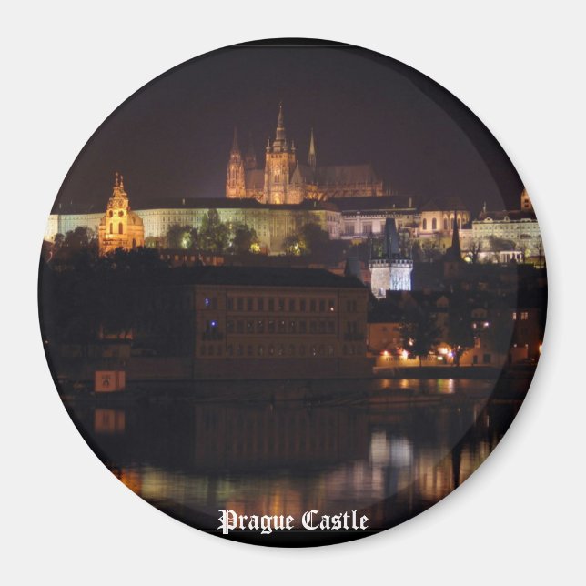 Night Prag Castle Magnet (Framsidan)