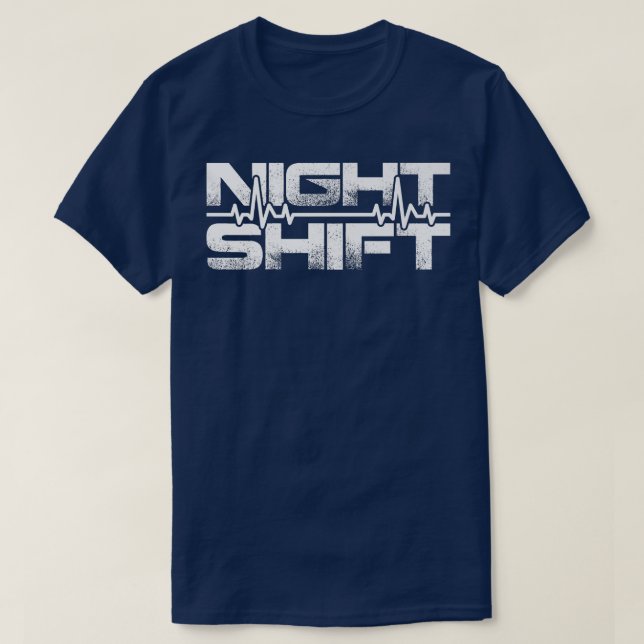 Night Shift Different Breed Stethoscope Funny Nurs T Shirt (Design framsida)