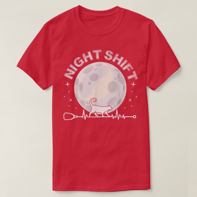 Night Shift Different Breed Stethoscope Funny Nurs T Shirt (Design framsida)