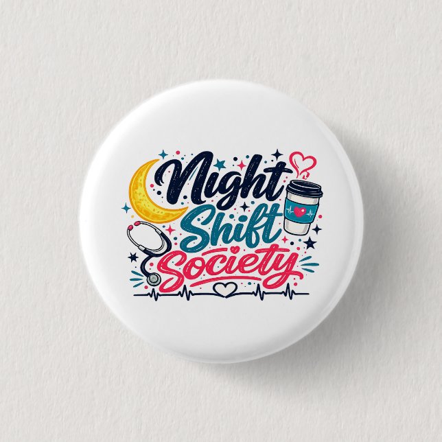 Night Shift Society Knapp (Framsida)