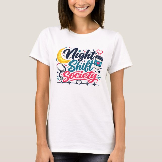 Night Shift Society T Shirt (Framsida)
