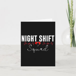 Night Shift Squad Team Night Shift Nursing Funny N Kort