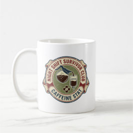 Night Shift Survivor Club Nurse Coffee Mug Kaffemugg