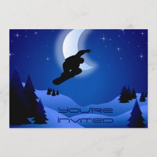 Night Snowboarding Mounthday Inbjudan