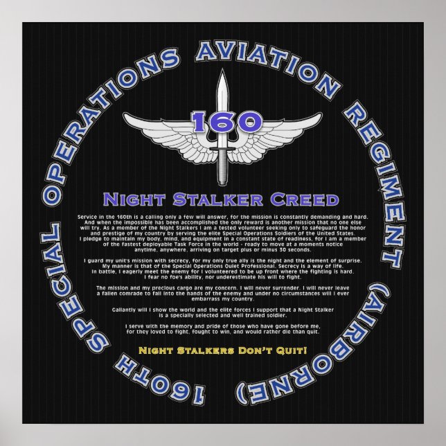 Night Stalkers Creed 1 Poster (Framsidan)