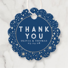 Night Stars Celestial Mystical Tack Gåvor Etiketter