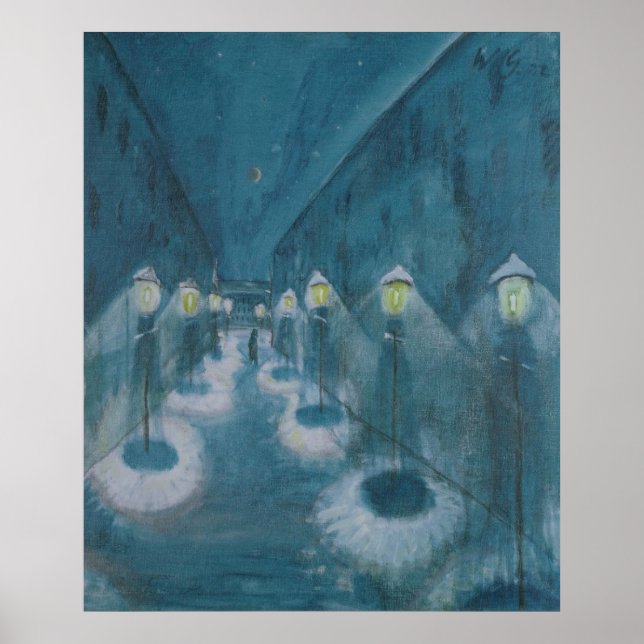 Night Street (Street By Night) (1922) Walter Grama Poster (Framsidan)