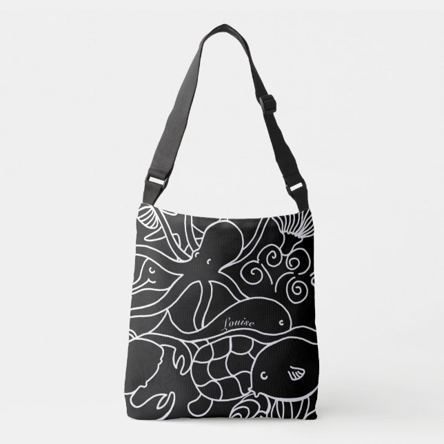 Night Swimming Personlig Tote Bag Axelväska (Framsida)