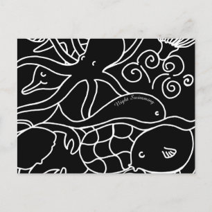 Night Swimming Vykort