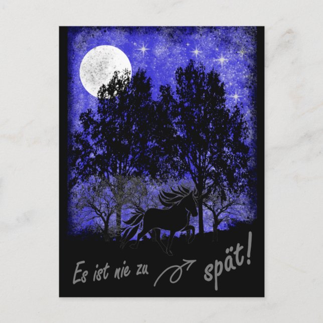 Night Tölter - es ist nie zu spät Vykort (Framsida)