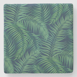 Night tropical handflatan löv stenunderlägg