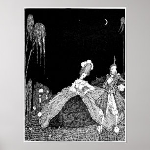 Night Walk - Vintage bild Poster
